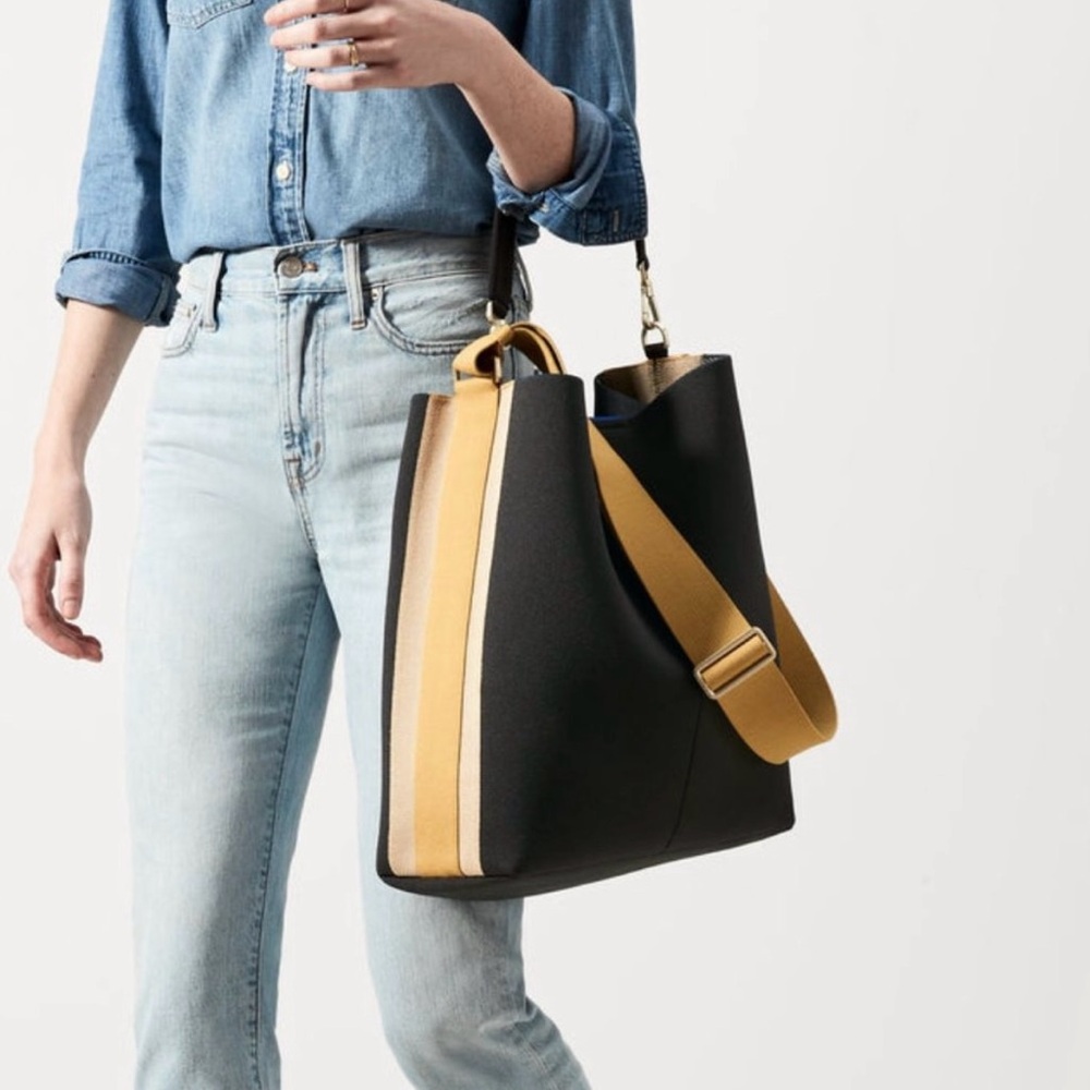 Rothy’s Bucket Bag Beige Brown Black Good Condition
